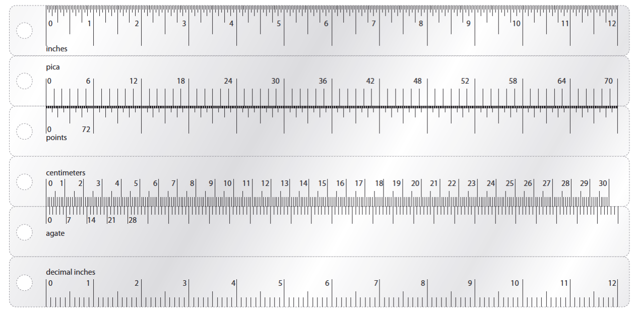 Includes tips on how to print the ruler in actual size. 
